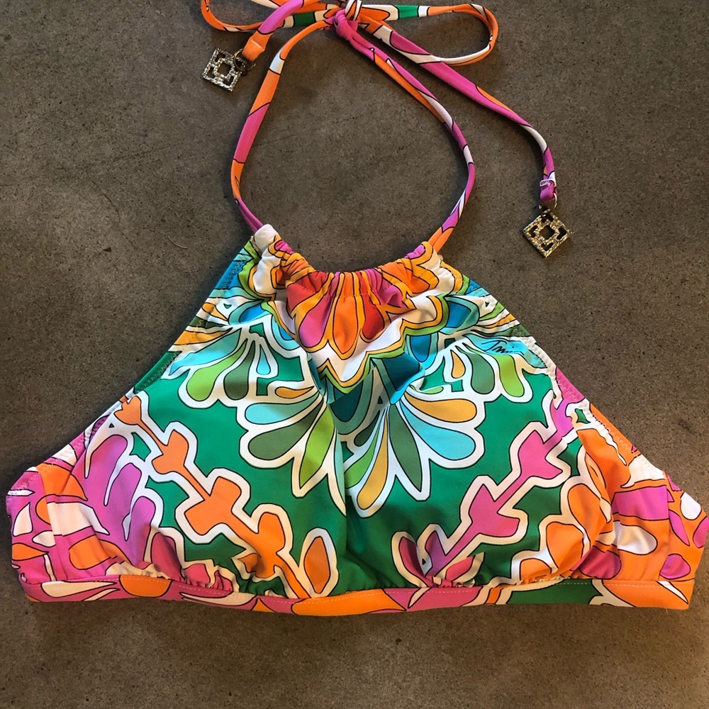 Trina Turk bikini halter top EUC
